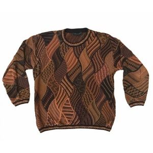 LG Vintage Tundra Coogi like Sweater